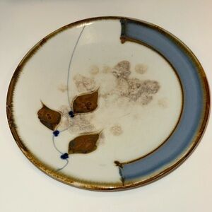 SAM SCOTT Signed Studio Art Pottery Large Plate 10.5” Pacific Northwest Handmade